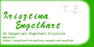 krisztina engelhart business card